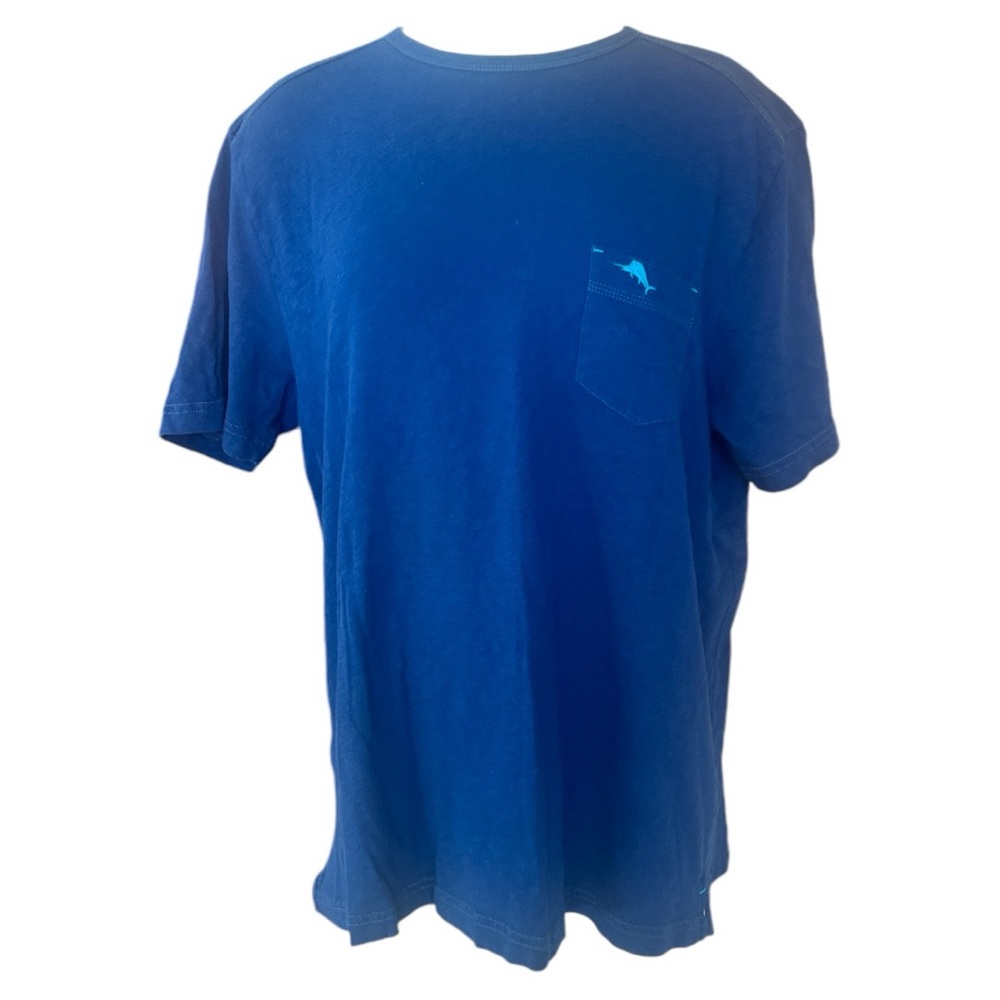 Tommy Bahama men’s crewneck pocket tee blue size‎ medium short sleeve